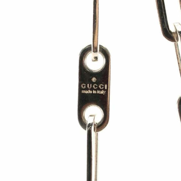 Gucci Drawstring chain link bucket shoulder bag black leather - Picture 5 of 6